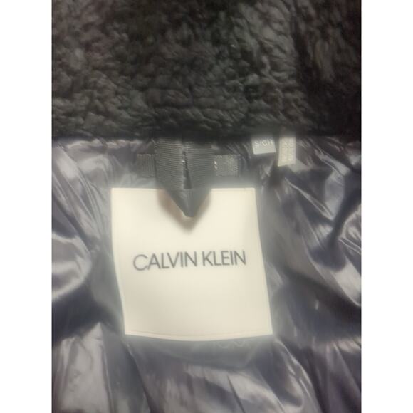 Calvin Klein Long Woman Jacket Size S Hat Remover - Picture 8 of 9
